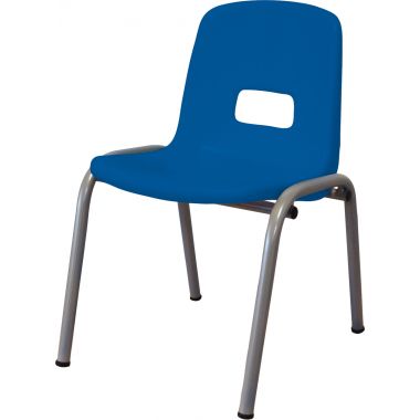 Chaise coque polypropylène T1 bleu