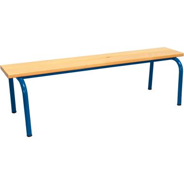 Banc sans dossier L120cm T3 bleu