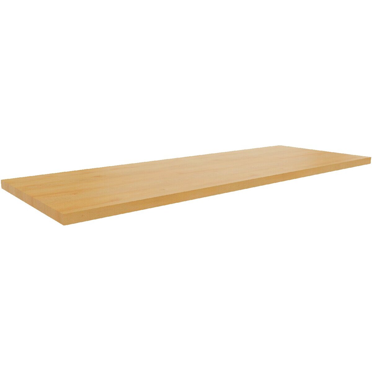 Dessus d'armoire à rideaux monobloc finition hêtre clair