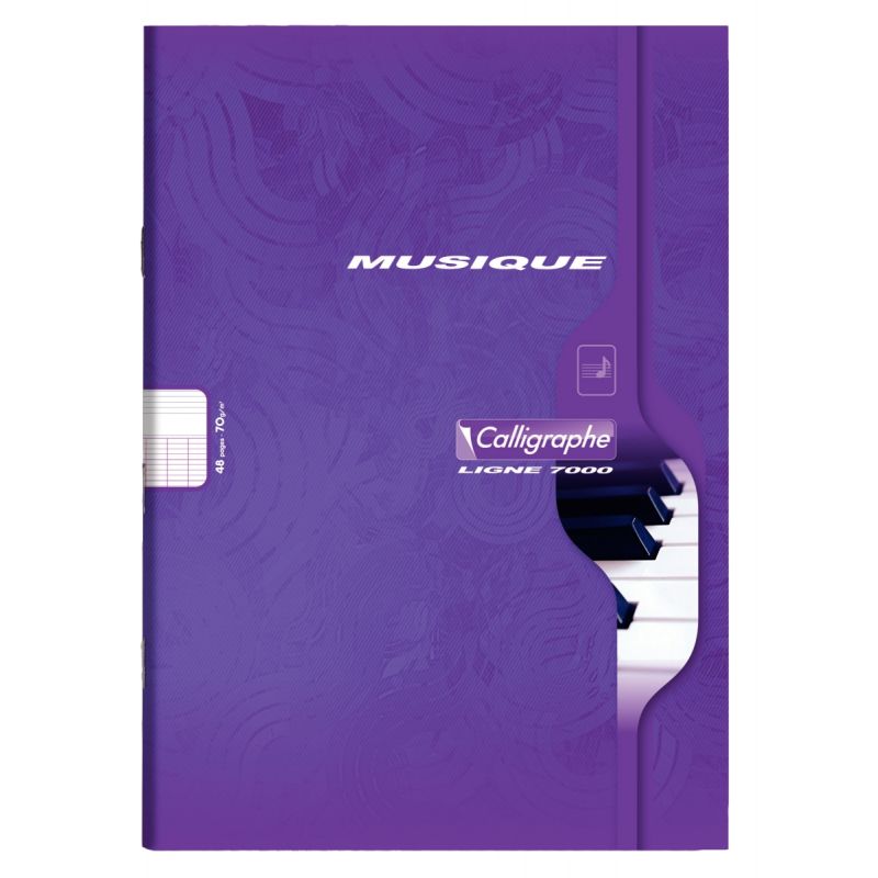 CLAIREFONTAINE Cahier piqué musique et chant 48 pages, format A4