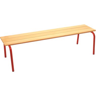 Banc sans dossier L120cm T5 rouge