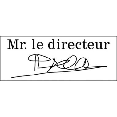 Option pour tampon logo ou signature