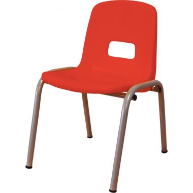 Chaise coque polypropylène T0 rouge