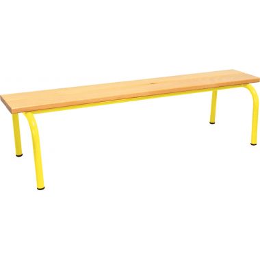 Banc sans dossier L120cm T2 jaune