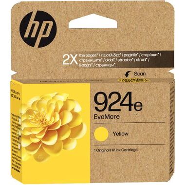 HP 924e cartouche d'encre jaune haute capacité authentique (4K0U9NE)