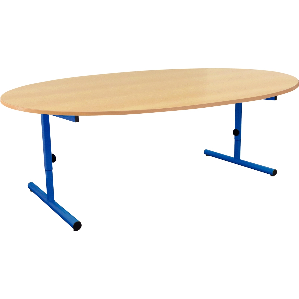 Table ovale 120x90cm T1 à T3 bleu