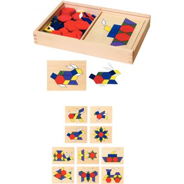 Coffret de 120 mosaïque en bois